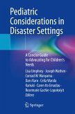 Pediatric Considerations in Disaster Settings