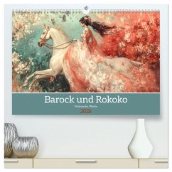 Barock und Rokoko - Malerische Werke (hochwertiger Premium Wandkalender 2026 DIN A2 quer), Kunstdruck in Hochglanz - Calvendo;Brunner-Klaus, Liselotte