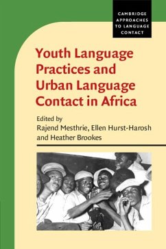Cover Youth Language Practices and Urban Language Contact in Africa