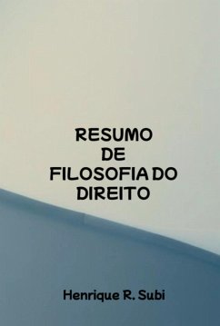 Cover Resumo De Filosofia Do Direito (eBook, PDF)