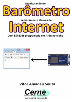 Cover Monitorando Um Barômetro Remotamente Através Da Internet Com Esp8266 Programado Em Arduino E Php (eBook, PDF)
