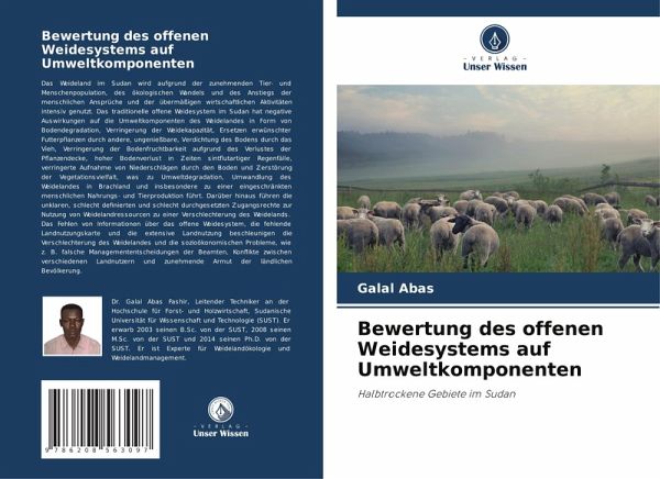 Bewertung des offenen Weidesystems auf Umweltkomponenten