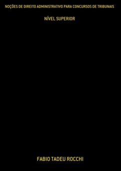 Cover Noções De Direito Administrativo Para Concursos De Tribunais (eBook, PDF)