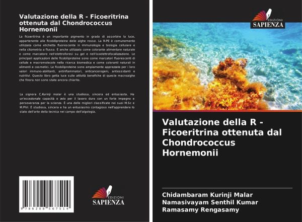 Valutazione della R - Ficoeritrina ottenuta dal Chondrococcus Hornemonii