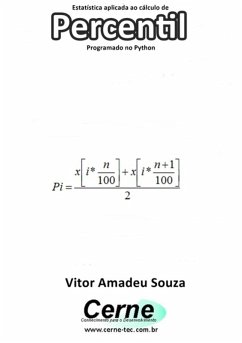 Cover Estatística Aplicada Ao Cálculo De Percentil Programado No Python (eBook, PDF)
