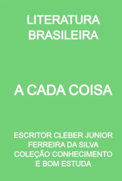 Cover A Cada Coisa (eBook, PDF)