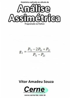 Cover Estatística Aplicada Ao Cálculo De Análise Assimétrica Programado No Python (eBook, PDF)