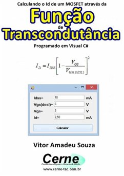 Cover Calculando O Id De Um Mosfet Através Da Função De Transcondutância Programado Em Visual C# (eBook, PDF)