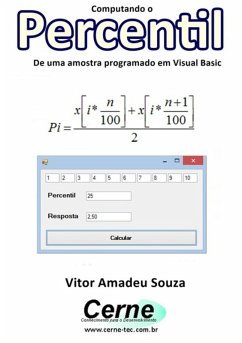Cover Computando O Percentil De Uma Amostra Programado Em Visual Basic (eBook, PDF)