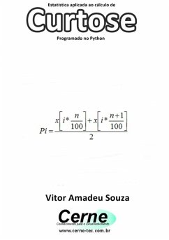 Cover Estatística Aplicada Ao Cálculo De Curtose Programado No Python (eBook, PDF)