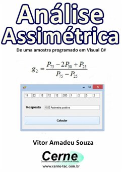 Cover Análise Assimétrica De Uma Amostra Programado Em Visual C# (eBook, PDF)