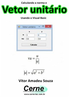 Cover Calculando A Norma E Vetor Unitário Usando O Visual Basic (eBook, PDF)