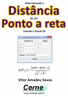 Determinando A Distância De Um Ponto A Reta Usando O Visual C# (eBook, PDF) - Souza, Vitor Amadeu