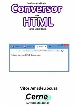 Cover Implementando Um Conversor Para Html Com O Visual Basic (eBook, PDF)