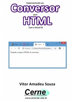 Cover Implementando Um Conversor Para Html Com O Visual C# (eBook, PDF)