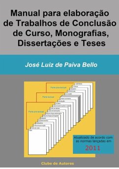 Cover Manual Para Elaboração De Trabalhos De Conclusão De Curso, Monografias, Dissertações E Teses (eBook, PDF)