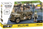COBI Historical Collection 3133 - Willys MB, Jeep, WWII, Maßstab 1:35, Bausatz, 132 Teile, 1 Figur