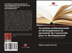 Cover Formation professionnelle et développement du personnel de l'université pour le développement