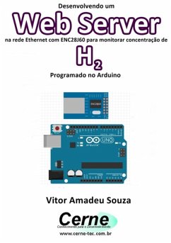 Cover Desenvolvendo Um Web Server Na Rede Ethernet Com Enc28j60 Para Monitorar Concentração De H2 Programado No Arduino (eBook, PDF)