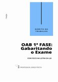 Direito Do Trabalho - Oab 1ª Fase: Gabaritando O Exame Com Foco Na Letra Da Lei (eBook, PDF) Direito Do Trabalho - Oab 1ª Fase: Gabaritando O Exame Com Foco Na Letra Da Lei (eBook, PDF)