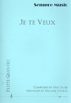 Cover Je te veux for 4 flutes score and parts