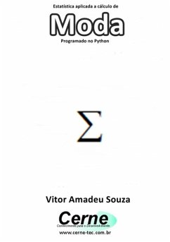 Cover Estatística Aplicada A Cálculo De Moda Programado No Python (eBook, PDF)