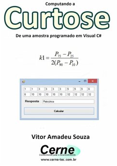 Cover Computando A Curtose De Uma Amostra Programado Em Visual C# (eBook, PDF)