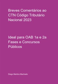 Breves Comentários Ao Ctn Código Tributário Nacional 2023 (eBook, PDF) Cover Breves Comentários Ao Ctn Código Tributário Nacional 2023 (eBook, PDF)