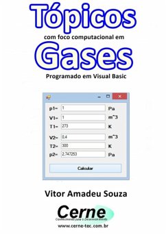 Cover Tópicos Com Foco Computacional Em Gases Programado Em Visual Basic (eBook, PDF)