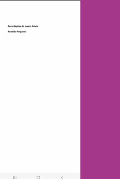 Cover Recordações Do Jovem Kaleb (eBook, PDF)