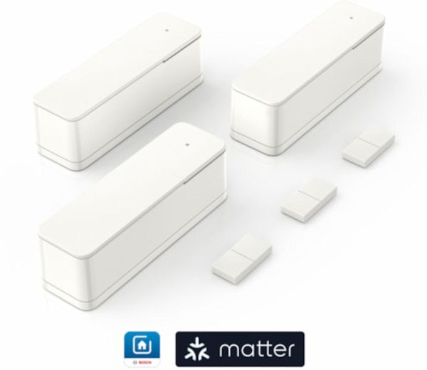 Bosch Smart Home Tür-Fenster- kontakt II [+M], 3 Stück, weiß