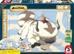 Schmidt 56553 - Avatar, Appa und Aang, Puzzle mit Poster, 60 Teile aus NATPAX® Graspappe
