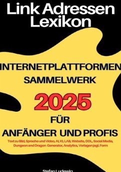 Cover Link Adressen Lexikon 2025 für Anfänger und Profis I Internetplattformen Sammelwerk