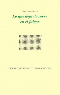 Cover LO QUE DEJA DE VERSE EN EL FULGOR