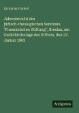 Jahresbericht des jüdisch-theologischen Seminars 