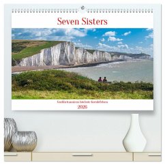 Seven Sisters - Großbritanniens höchste Kreidefelsen (hochwertiger Premium Wandkalender 2026 DIN A2 quer), Kunstdruck in Hochglanz