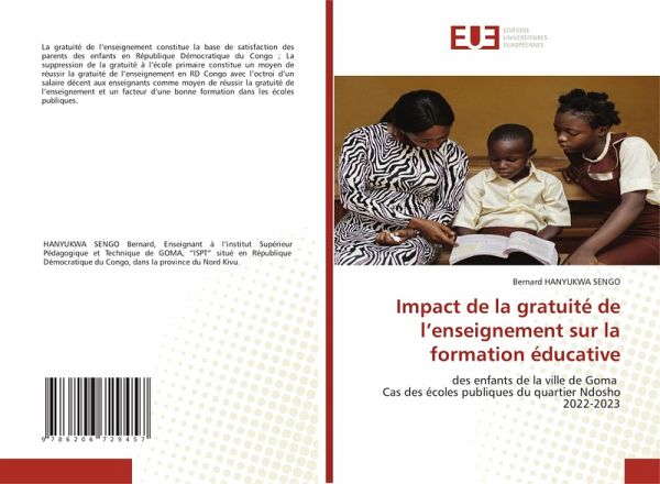 Impact de la gratuité de l'enseignement sur la formation éducative Impact de la gratuité de l'enseignement sur la formation éducative