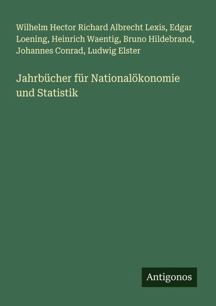 Jahrbücher für Nationalökonomie und Statistik