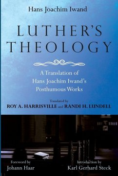 Cover Luther's Theology