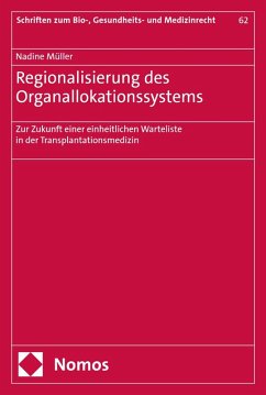 Cover Regionalisierung des Organallokationssystems (eBook, PDF)