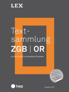 Cover Textsammlung ZGB OR (Print inkl. digitaler Ausgabe, Neuauflage 2025)