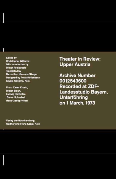 Christopher Williams. Theatre in Review: Upper Austria Christopher Williams. Theatre in Review: Upper Austria