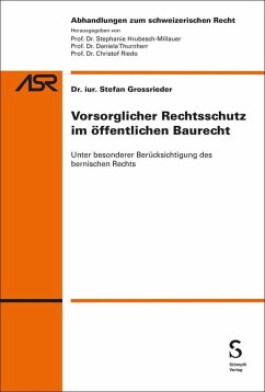Cover Vorsorglicher Rechtsschutz im öffentlichen Baurecht