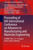 Proceeding of 6th International Conference on Advances in Manufacturing and Materials Engineering
