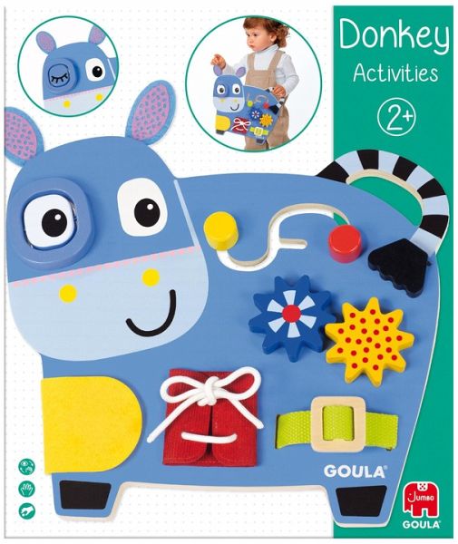 Goula 1110100489 - Donkey Activities, Esel zum Spielen und Erkunden, Motorikspiel Goula 1110100489 - Donkey Activities, Esel zum Spielen und Erkunden, Motorikspiel