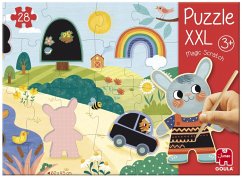 Cover Goula 1110100493 - XXL Puzzle Magic Scratch, Zauber-Kratz-Puzzle, 28 Teile