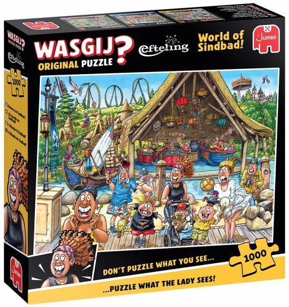 Jumbo 1110100508 - Wasgij Original Efteling, World of Sindbad, Comic-Puzzle, 1000 Teile