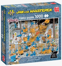 Cover Jumbo 1110100528 - Jan van Haasteren Oldtimers, Los geht's, Comic-Puzzle, 1000 Teile