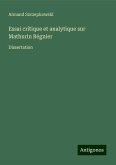 Essai critique et analytique sur Mathurin Régnier Essai critique et analytique sur Mathurin Régnier