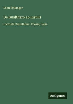Cover De Gualthero ab Insulis